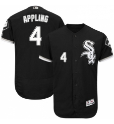 Mens Majestic Chicago White Sox 4 Luke Appling Black Flexbase Authentic Collection MLB Jersey