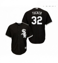 Youth Chicago White Sox 32 Preston Tucker Replica Black Alternate Home Cool Base Baseball Jersey 