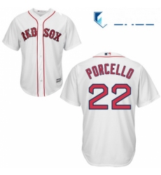 Youth Majestic Boston Red Sox 22 Rick Porcello Authentic White Home Cool Base MLB Jersey