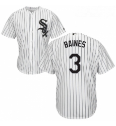 Youth Majestic Chicago White Sox 3 Harold Baines Replica White Home Cool Base MLB Jersey