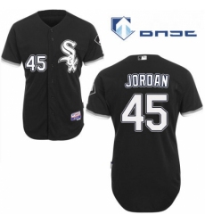 Youth Majestic Chicago White Sox 45 Michael Jordan Replica Black Alternate Home Cool Base MLB Jersey