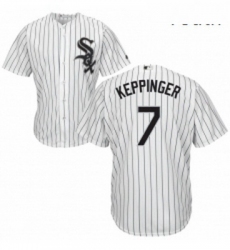 Youth Majestic Chicago White Sox 7 Jeff Keppinger Authentic White Home Cool Base MLB Jersey