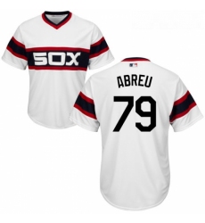 Youth Majestic Chicago White Sox 79 Jose Abreu Replica White 2013 Alternate Home Cool Base MLB Jersey