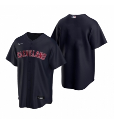 Mens Nike Cleveland Indians Blank Navy Alternate Baseball Jersey