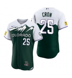 Men Nike Nike Colorado Rockies #25 C.J. Cron City Connect Stitched Flex Base Baseball Jersey