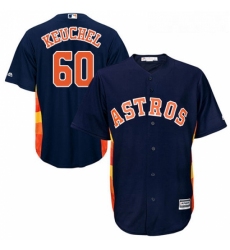 Youth Majestic Houston Astros 60 Dallas Keuchel Replica Navy Blue Alternate Cool Base MLB Jersey