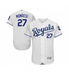 Mens Kansas City Royals 27 Adalberto Mondesi White Flexbase Authentic Collection Baseball Jersey