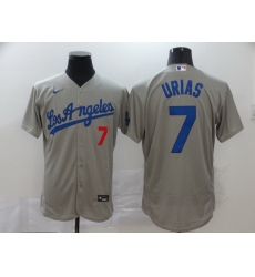 Dodgers 7 Julio Urias Gray 2020 Nike Flexbase Jersey