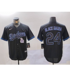 Men Los Angeles Dodgers 24  27Black Mamba 27 Black Cool Base Stitched Baseball Jersey 1