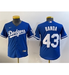 Men Los Angeles Dodgers 43 Anthony Banda Royal Alternate Limited Stitched Baseball Jersey