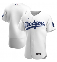 Men Los Angeles Dodgers Men Nike White Home 2020 Flex Base Official Team MLB Jersey