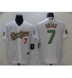 Men Los Angeles Dodgers Mexican 7 Julio Urias World Series Jersey