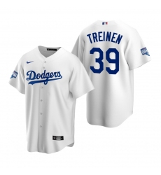 Youth Los Angeles Dodgers 39 Blake Treinen White 2020 World Series Champions Replica Jersey