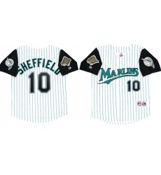 Gary Sheffield 1997 Florida Marlins Home Road Alt World Series Jersey