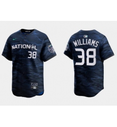 Men Milwaukee Brewers 38 Devin Williams Royal 2023 All Star Cool Base Stitched Baseball Jersey