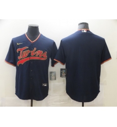 Men Nike Minnesota Twins Navy Blue Alternate Authentic Team Blank MLB Jersey