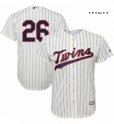 Mens Majestic Minnesota Twins 26 Max Kepler Replica Cream Alternate Cool Base MLB Jersey