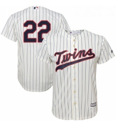 Youth Majestic Minnesota Twins 22 Miguel Sano Authentic Cream Alternate Cool Base MLB Jersey