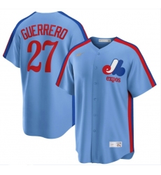 Montreal Expos Vladimir Guerrero Powder Blue Road Cooperstown Collection Jersey