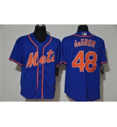 Mets 48 Jacob DeGrom Royal 2020 Nike Cool Base Jersey