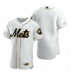 New York Mets Blank White Nike Mens Authentic Golden Edition MLB Jersey