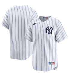 Men New York Yankees Blank White Cooperstown Collection Limited Stitched Baseball Jersey