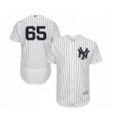 Mens New York Yankees 65 James Paxton White Home Flex Base Authentic Collection Baseball Jersey