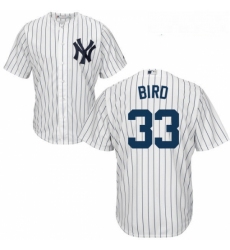 Youth Majestic New York Yankees 33 Greg Bird Replica White Home MLB Jersey