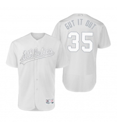 Oakland Athletics Jake Diekman Gut It Out White 2019 Players Weekend MLB Jersey