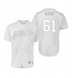 Oakland Athletics Wei-Chung Wang Wang White 2019 Players Weekend MLB Jersey