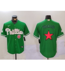 Men Philadelphia Phillies Phanatic Green Cool Base Stitched Jersey 1 1