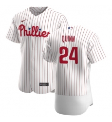 Philadelphia Phillies 24 Roman Quinn Men Nike White Home 2020 Authentic Player MLB Jersey