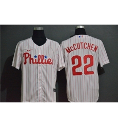 Phillies 22 Andrew McCutchen White 2020 Nike Cool Base Jersey