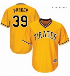 Youth Majestic Pittsburgh Pirates 39 Dave Parker Replica Gold Alternate Cool Base MLB Jersey