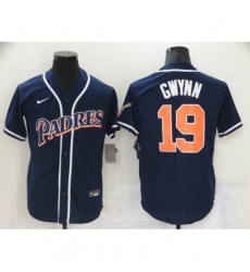 Men Nike San Diego Padres 19 Tony Gwynn Blue MLB Jersey