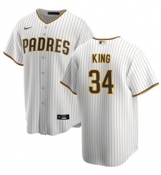 Men San Diego Padres 34 Kyle Higashioka White Cool Base Stitched Baseball Jersey