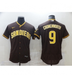 Women Nike San Diego Padres 9 Jake Cronenworth Brown 2021 Road Player Jersey