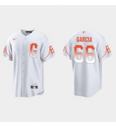 Men San Francisco Giants 66 Jarlin Garcia Men 2021 City Connect White Fan Version Jersey