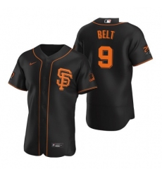 Men's San Francisco Giants #9 Brandon Belt Baseball 2020 Black Jersey