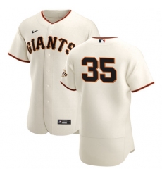 San Francisco Giants 35 Brandon Crawford Men Nike Cream Home 2020 Authentic Player MLB Jersey