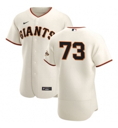 San Francisco Giants 73 Caleb Baragar Men Nike Cream Home 2020 Authentic Player MLB Jersey