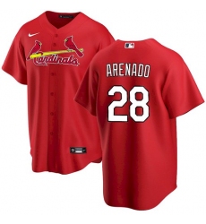 Men St. Louis Cardinals Nolan Arenado Red Jersey Home Cool Base