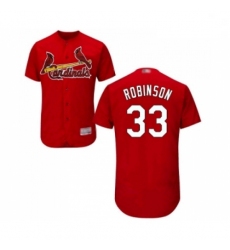 Mens St Louis Cardinals 33 Drew Robinson Red Alternate Flex Base Authentic Collection Baseball Jersey