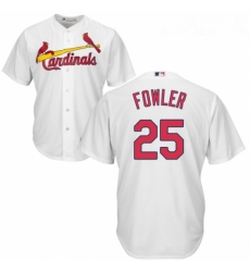 Youth Majestic St Louis Cardinals 25 Dexter Fowler Authentic White Home Cool Base MLB Jersey