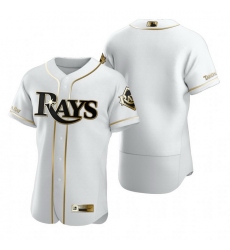 Tampa Bay Rays Blank White Nike Mens Authentic Golden Edition MLB Jersey