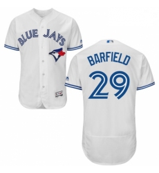 Mens Majestic Toronto Blue Jays 29 Jesse Barfield White Flexbase Authentic Collection MLB Jersey