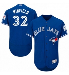 Mens Majestic Toronto Blue Jays 32 Dave Winfield Royal Blue Alternate Flex Base Authentic Collection MLB Jersey