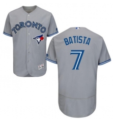 Youth Toronto Grey Jays Tony Batista #7 Majestic Royal Cool Base Stitched Jersey