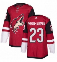 Youth Adidas Arizona Coyotes 23 Oliver Ekman Larsson Premier Burgundy Red Home NHL Jersey 