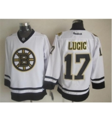 NHL Boston Bruins #17 Milan Lucic White Fashion Stitched Jerseys